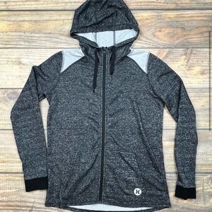 Hurley X Nike Dri-Fit Zip Up Hoodie Heather Black, Women's Medium MSRP